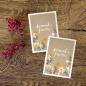 Preview: kommt feiern Einladungskarte im floralen folklore Design, beige, gelb